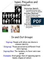 Powerpoint 15-16 Stereotypes Prejudice and Discrimination