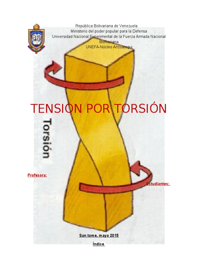 Tension Por Torsion Mechanics Classical Mechanics