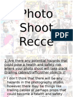 Photoshoot Recce
