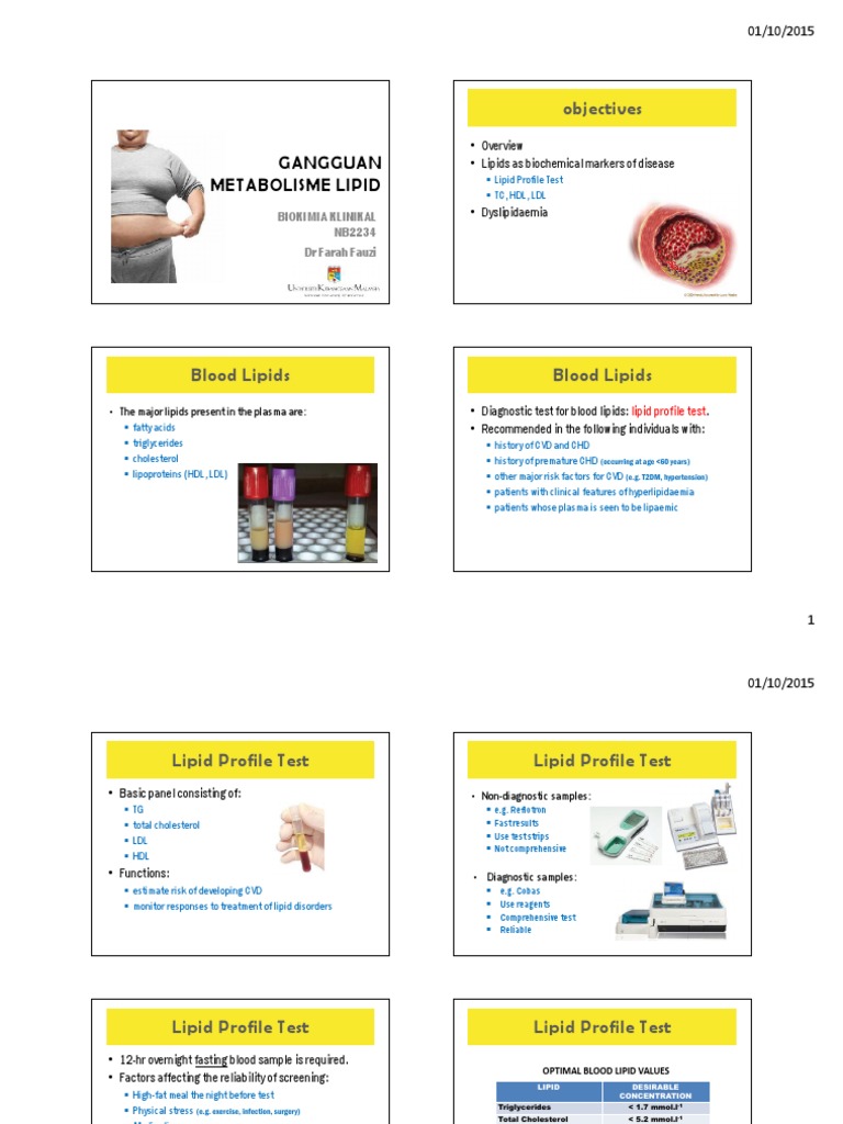 Lipid Metabolism Disorders Overview | PDF | High Density Lipoprotein ...