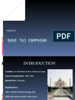 Save TAJ Mahal Campaign.