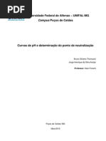 Curvas de pH e determinação do ponto de neutralização