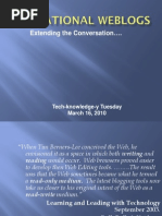 Tech Tuesday Weblogs PDF