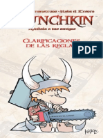 Munchkin Clarificaciones de Reglas