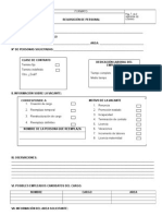 Formato de Requisición de Personal