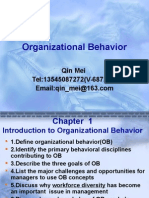 Organizational Behavior: Qin Mei Tel:13545087272 (V-687272)