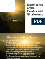 Significance of The Exodus and Sinai Events