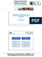 Evaluacion y Financiamiento Caf en Proyectos de Infraestructura Para El Desarrollo