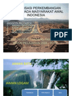 Periodisasi An Budaya Pada Masyarakat Awal Indonesia Untuk Mpp2003