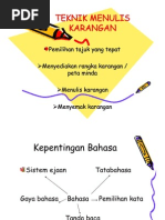 Teknik Menulis Karangan