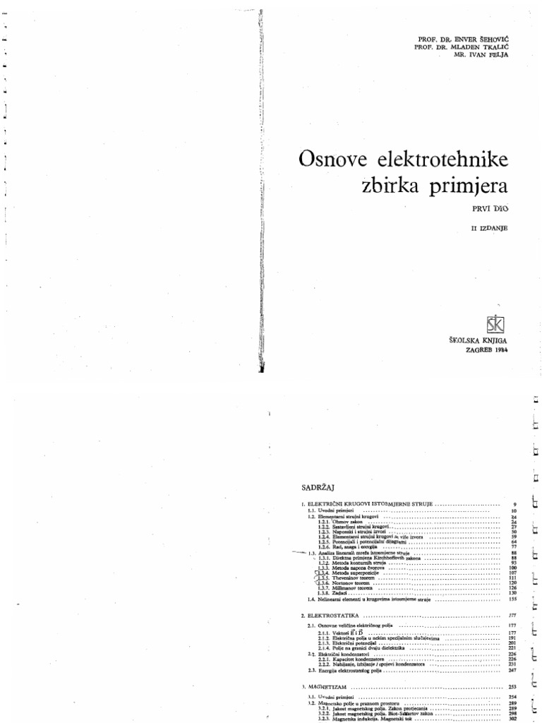 Osnove Elektrotehnike Zbirka Primjera Pdf