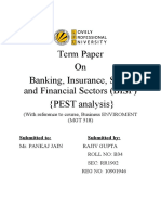 Term Paper On Banking, Insurance, Service and Financial Sectors (BISF) (PEST Analysis)