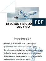 Efectos fisiológicos del frío