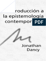 Introducción a La Epistemología Contemporánea - Jonathan Dancy