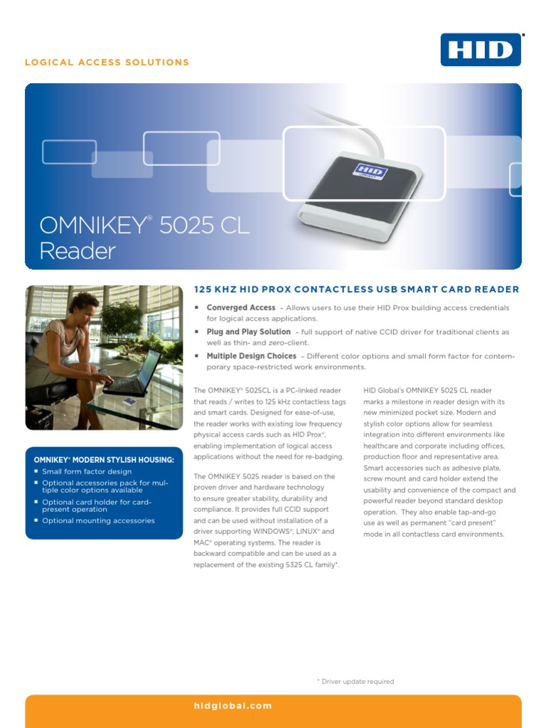 Omnikey 5025 CL Reader Ds en | PDF | Usb | Electronic Engineering