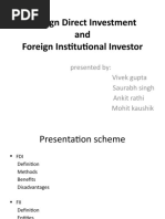 Foreign Direct Investment and Foreign Institutional Investor