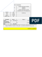 WACC Calculation and CCGT Plant Cash Flow Analysis