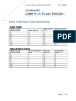 Polarizing Light Using Sugar Solution