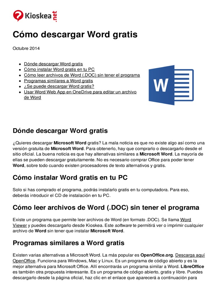 COMO DESCARGAR DOCUMENTOS DE WORD intelligence overview