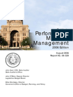 Performance Measure Management: Guide To