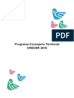 Programa Consejería Territorial 2016