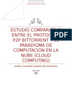 Estudio Comparativo Entre El Protocolo P2P BitTorrent y El Paradigma de Computación en La Nube