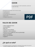 10 Fallos - Guion