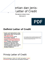 Pengertian Dan Jenis-Jenis Letter of Credit