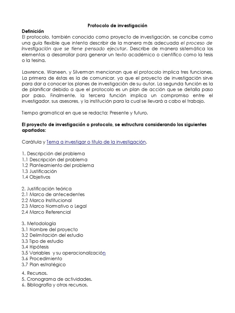 Protocolo de Investigación Estructura Recursos humanos