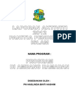 PK01-3 CONTOH Laporan Program Di Ambang Ramadan 2012