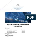 Aplicaciones de Los Métodos Numéricos en Las Ciencias.