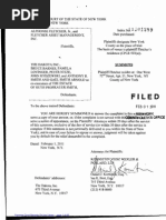 XAlphonse Fletcher vs. The Dakota - Complaint   