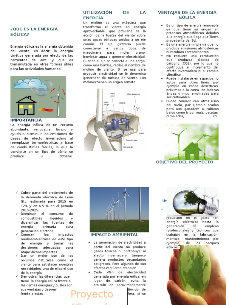 Triptico Energia Eólica 2 Energía eólica