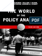 The World of The Policy Analyst