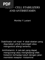 Download Mast Cell Stabilizer Dan Antihistamin by Monique Lusiani SN284690588 doc pdf