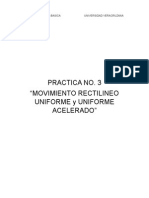 Movimiento rectilíneo uniforme y acelerado