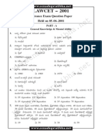 AP LAWCET 2001 Previous Question Paper With Answers