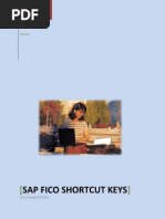 SAP FICO Shortcut Keys