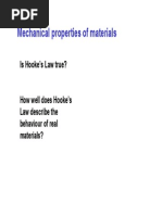 Mechanical Properties of Materials: Is Hooke's Law True?