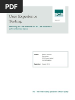 Whitepaper User Experience Testing