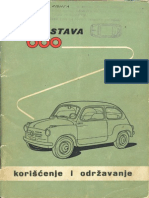 ZASTAVA 600 Uputstvo