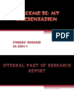 Integral Part of Research Report
