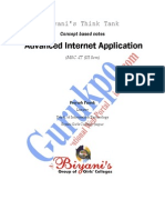 Advanced Internet Application Development (M.SC) 1 PDF
