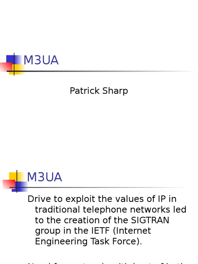 M3UA Protocol for SS7 and IP Integration | PDF | Internet Protocols ...