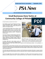 Professional Service Association Newsletter September 2015