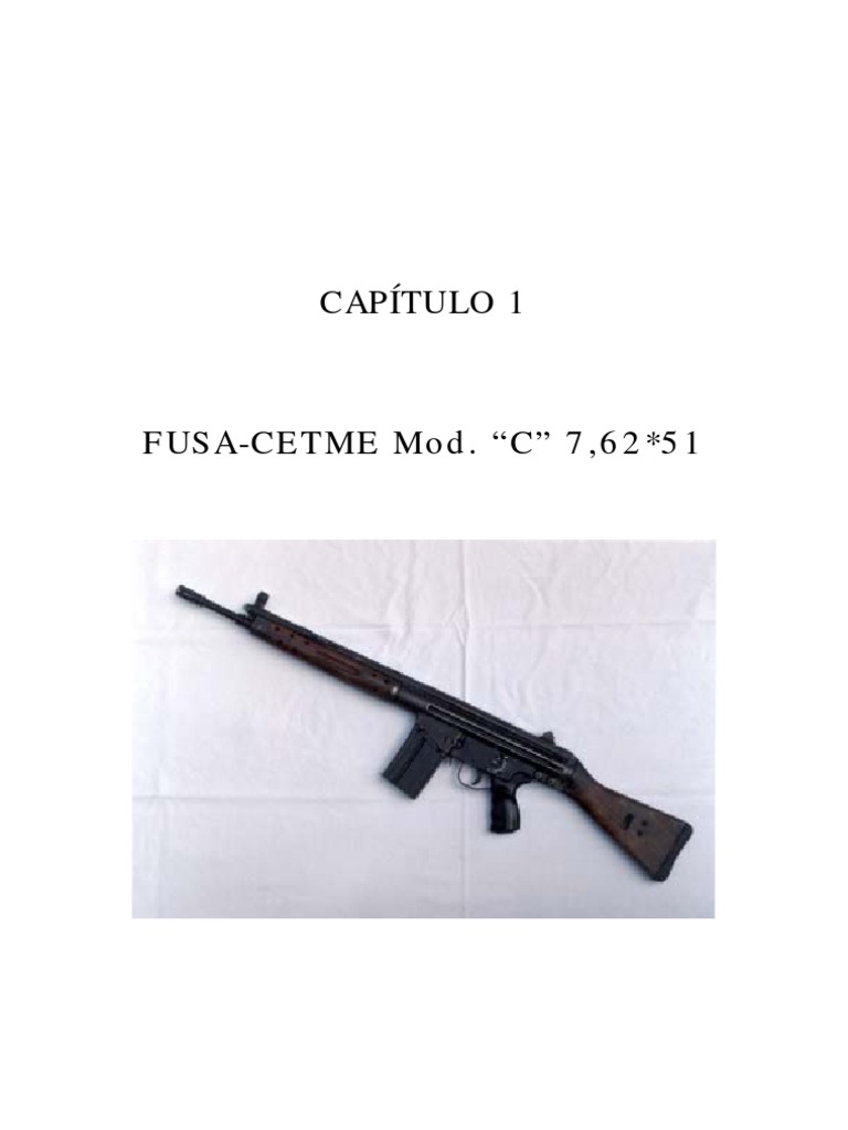 Manual Cetme Mod C 7,62x51 MM (Ejército de Tierra) | PDF | Rifle | Cartucho  (armas de fuego)