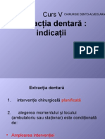 Curs 5 Extractia Dentara Indicatii 2012-2013