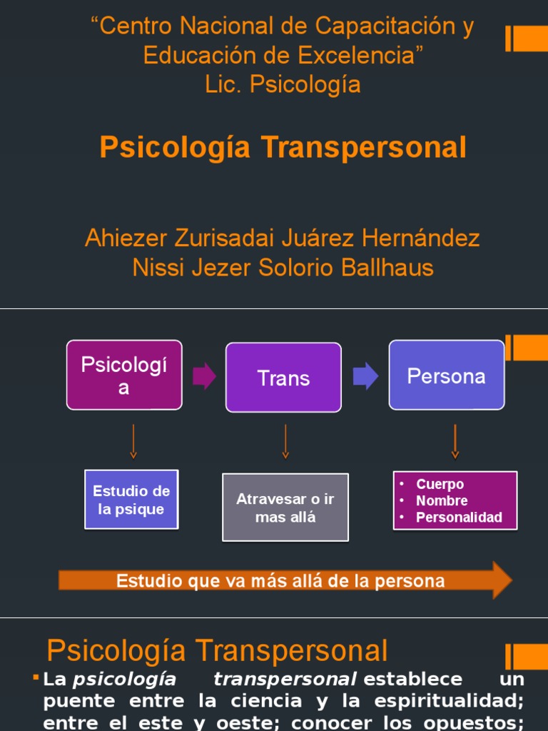 transpersonal.pptx Psicología transpersonal Sicología y ciencia
