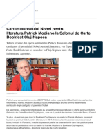 Cartile Laureatului Nobel Pentru Literatura Patrick Modiano La Salonul de Carte Bookfest 