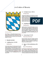 List of Rulers of Bavaria